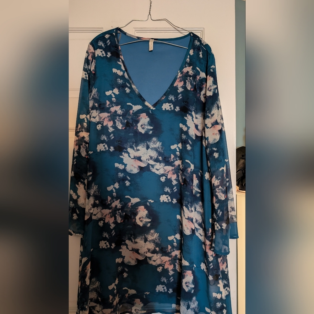 Pinkblush Flouncy Teal Dress
